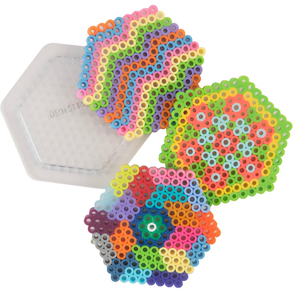 Small Basic Shapes Clear Pegboards - 5 Ct