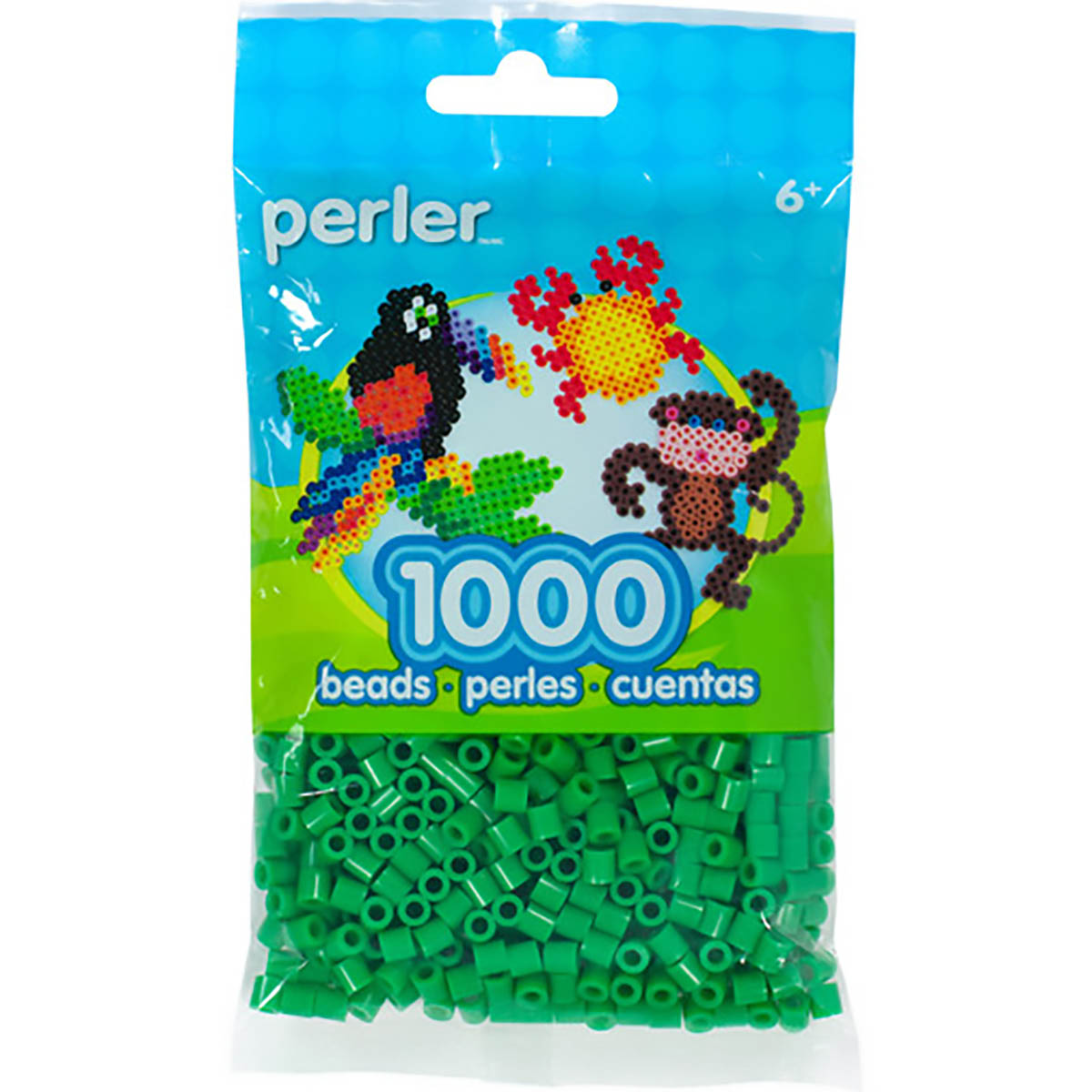1,000 Perler Beads - Shamrock