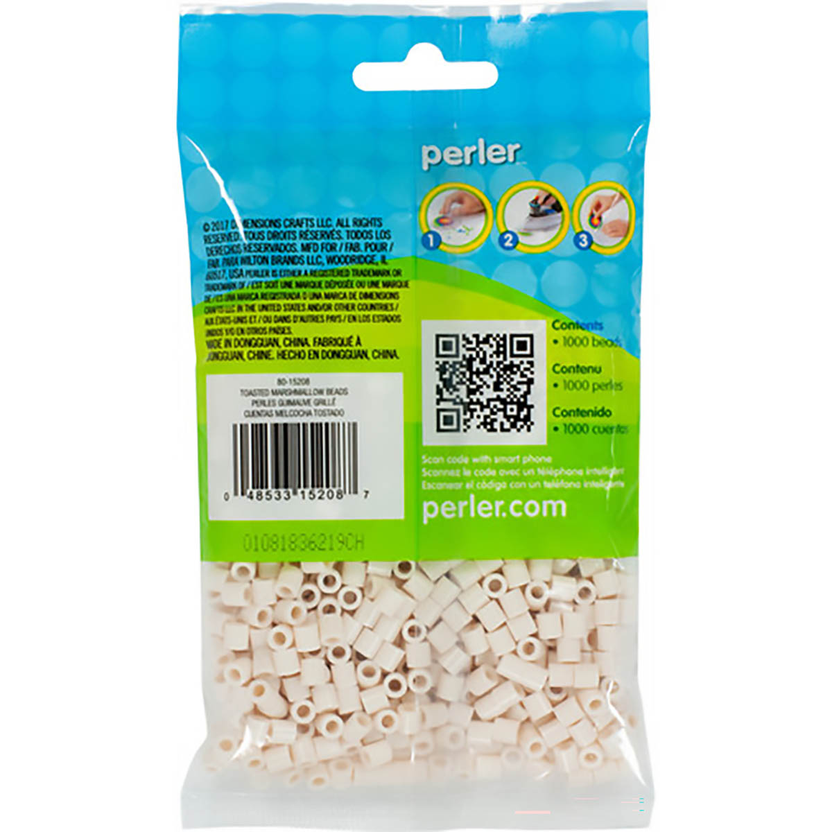 1,000 Perler Beads - Toasted Marshmallow