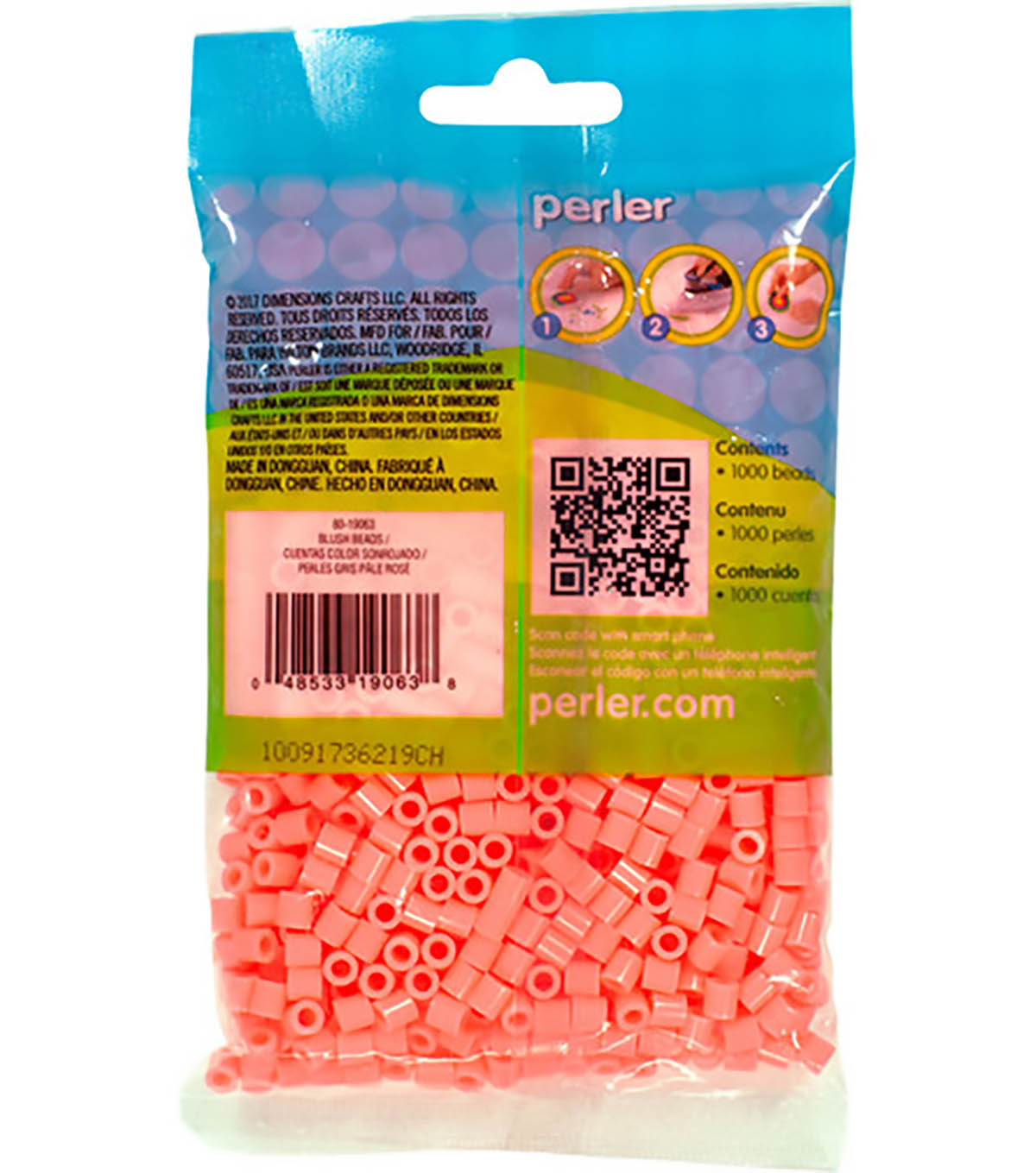 1,000 Perler Beads - Blush